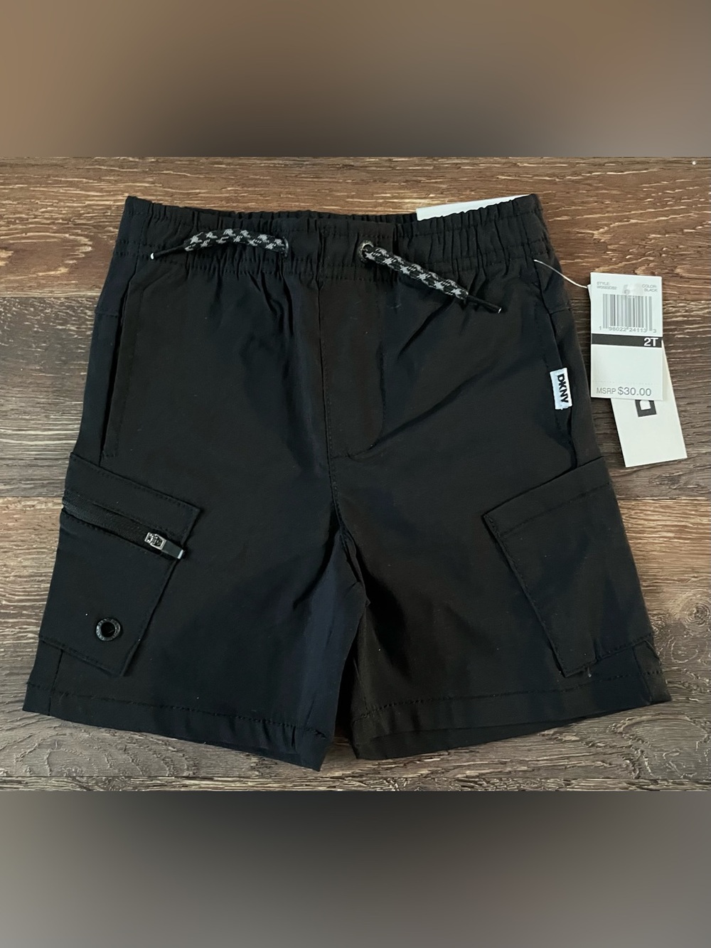 DKNY Toddler Boy Cargo Pull On Shorts Size 2T